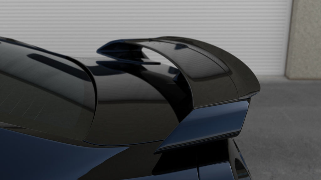 Maxton Design Spoiler CAP passend für NISSAN GT-R vor Facelift COUPE (R35-SERIES) (2007-2010) schwarz Hochglanz