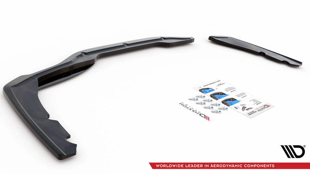 Maxton Design Heck Ansatz Flaps Diffusor für BMW 2 Gran Coupe M-Paket F44 schwarz Hochglanz