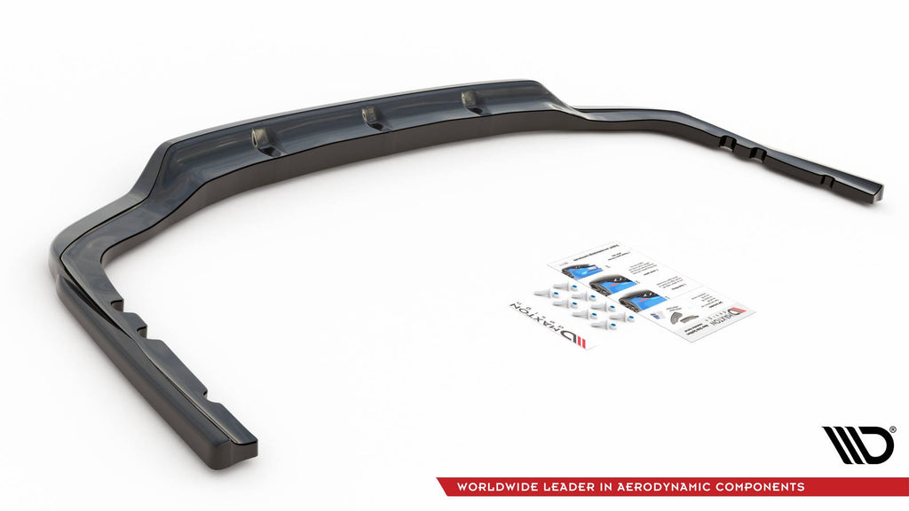 Maxton Design Mittlerer Diffusor Heck Ansatz DTM Look für BMW X7 M G07 schwarz Hochglanz