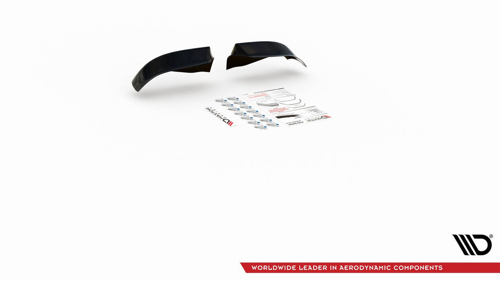 Maxton Design Front Ansatz für Seite + Front Ansatz für  BMW M5  / 5 M-Paket E39 schwarz Hochglanz