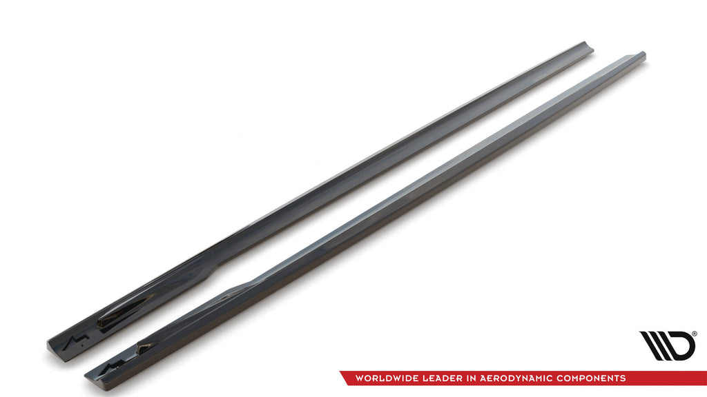 Maxton Design Seitenschweller Ansatz für V.1 für BMW 4er Gran Coupe M-Paket G26 schwarz Hochglanz