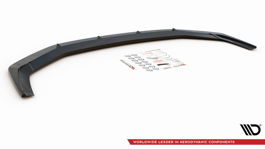 Maxton Design Front Ansatz passend für V.2 Audi RS6 C8 schwarz Hochglanz