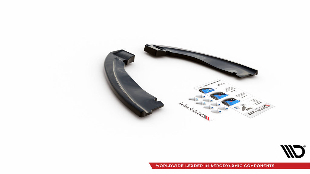 Maxton Design Heck Ansatz Flaps Diffusor für BMW X5 M F85 schwarz Hochglanz