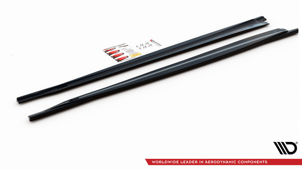 Maxton Design Seitenschweller Ansatz für BMW X5 M F85 schwarz Hochglanz
