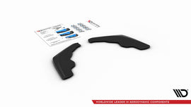 Maxton Design Heck Ansatz Flaps Diffusor passend für V.2 BMW 1er F40 M-Paket schwarz Hochglanz