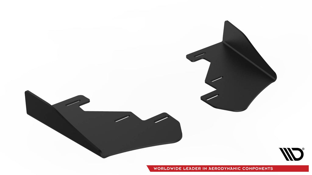 Maxton Design Robuster Racing Diffusor Heck Ansatz passend für + Flaps passend für Ford Fiesta Mk8 ST / ST-Line schwarz Hochglanz