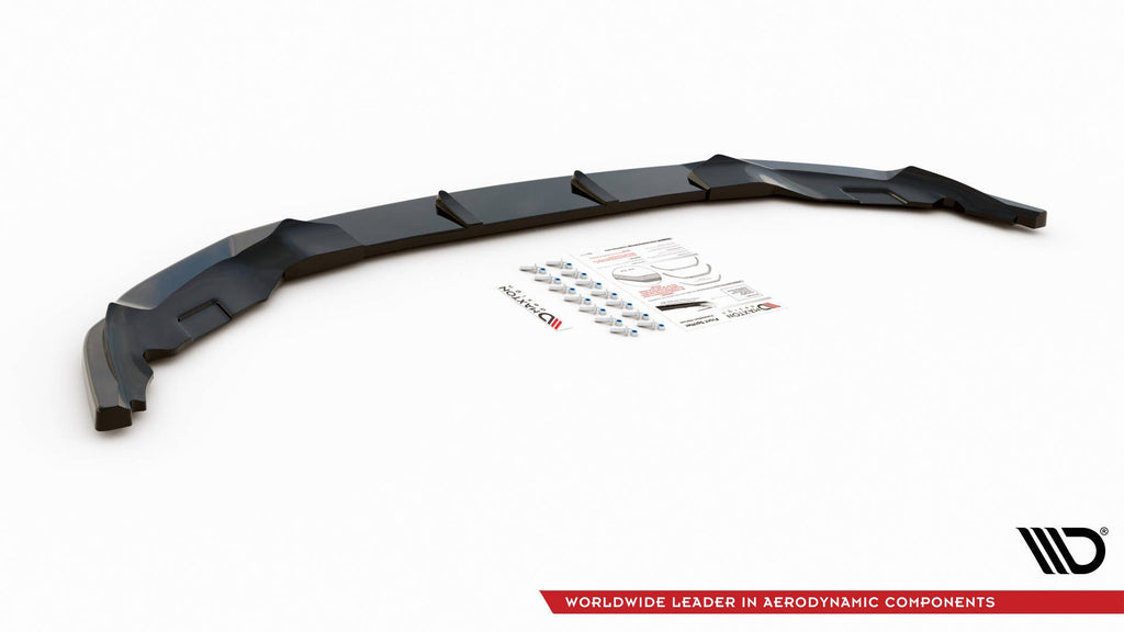 Maxton Design Front Ansatz für BMW 6er GT M-Paket G32 Facelift schwarz Hochglanz