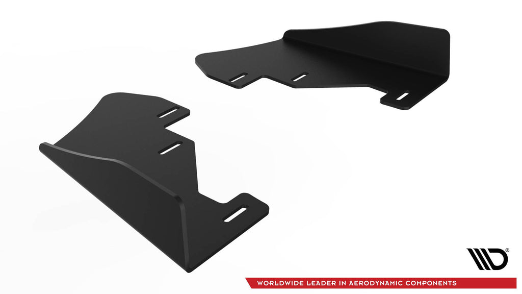Maxton Design Robuster Racing Diffusor Heck Ansatz passend für + Flaps passend für Ford Fiesta Mk8 ST / ST-Line schwarz Hochglanz