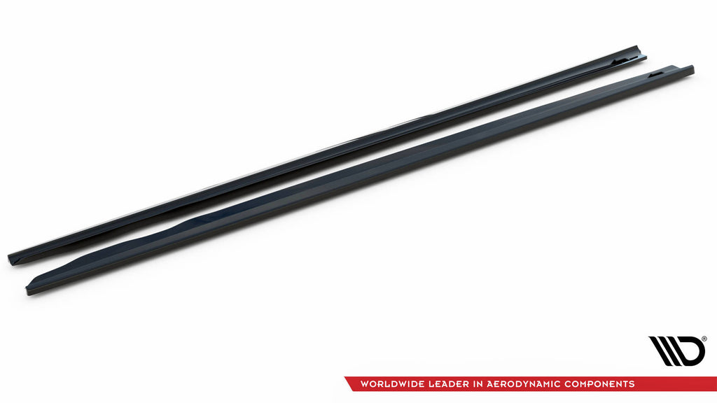 Maxton Design Seitenschweller Ansatz für BMW 3er GT F34 schwarz Hochglanz