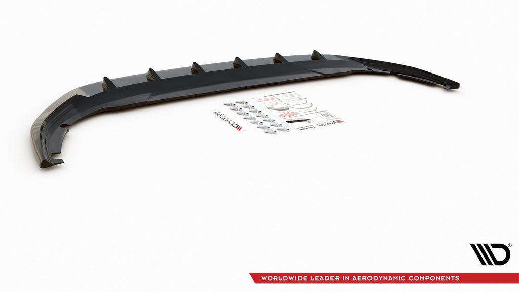 Maxton Design Front Ansatz passend für V.1 VW Golf 8  schwarz Hochglanz