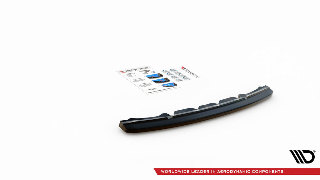 Maxton Design Mittlerer Diffusor Heck Ansatz für BMW Z4 M-Paket G29 schwarz Hochglanz
