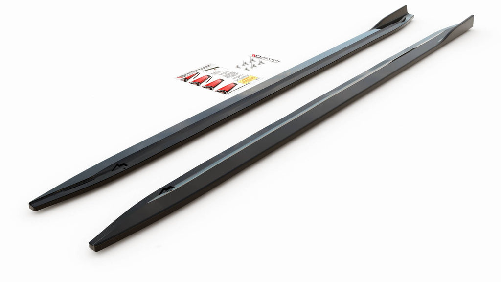 Maxton Design Seitenschweller Ansatz für V.1 für BMW M4 G82 schwarz Hochglanz
