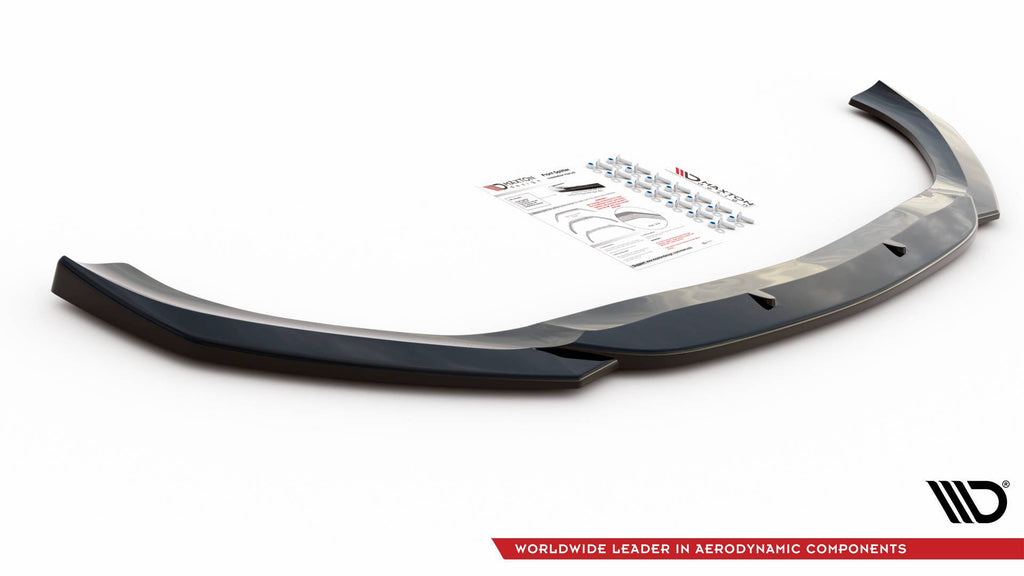 Maxton Design Front Ansatz passend für V.1 Mercedes-Benz CLS AMG-Line C257 schwarz Hochglanz