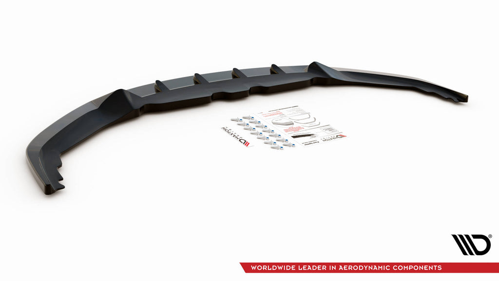 Maxton Design Front Ansatz V.3 für BMW 8 Coupe G15 / 8 Gran Coupe M Paket G16 schwarz Hochglanz