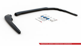 Maxton Design Heck Ansatz Flaps Diffusor passend für Toyota Corolla XII Touring Sports schwarz Hochglanz