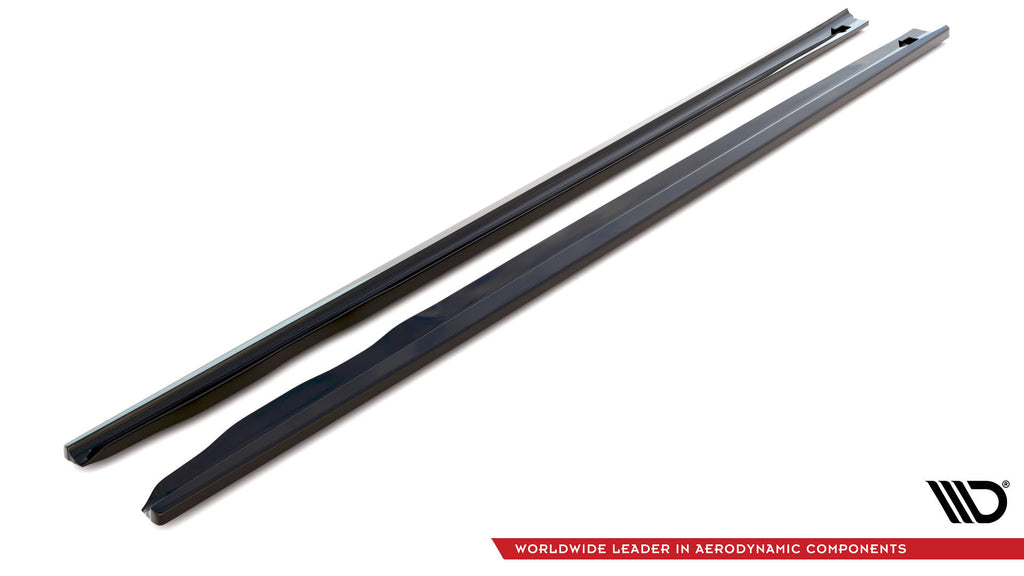 Maxton Design Seitenschweller Ansatz für BMW 3er GT F34 schwarz Hochglanz