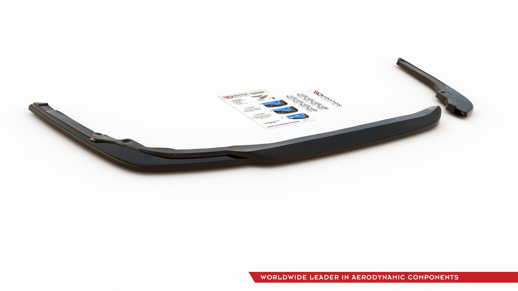 Maxton Design Heck Ansatz Flaps Diffusor passend für Toyota Corolla XII Touring Sports schwarz Hochglanz