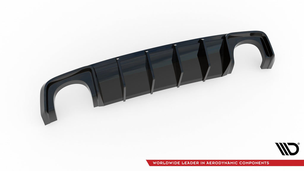 Maxton Design Diffusor Heck Ansatz passend für Audi RS3 8V Sportback schwarz Hochglanz
