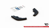 Maxton Design Heck Ansatz Flaps Diffusor passend für V.1 BMW 1er F40 M-Paket schwarz Hochglanz