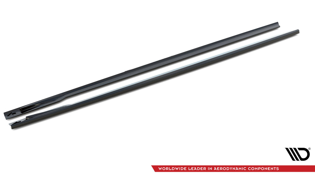 Maxton Design Seitenschweller Ansatz für V.1 für BMW 4er Gran Coupe M-Paket G26 schwarz Hochglanz