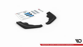 Maxton Design Heck Ansatz Flaps Diffusor passend für V.2 BMW 1er F40 M-Paket schwarz Hochglanz