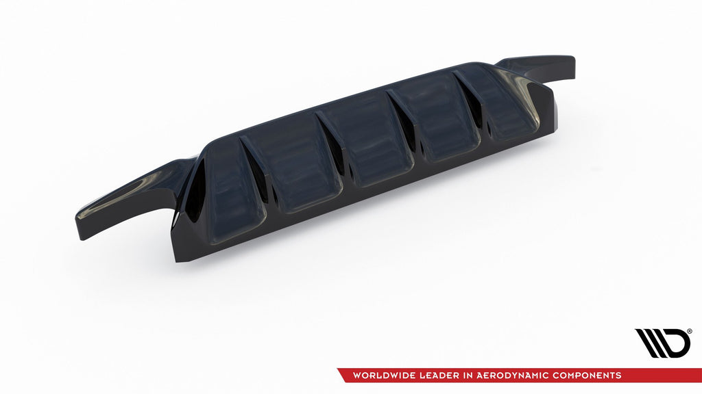 Maxton Design Diffusor Heck Ansatz passend für V.2 Ford Focus ST Mk4  schwarz Hochglanz