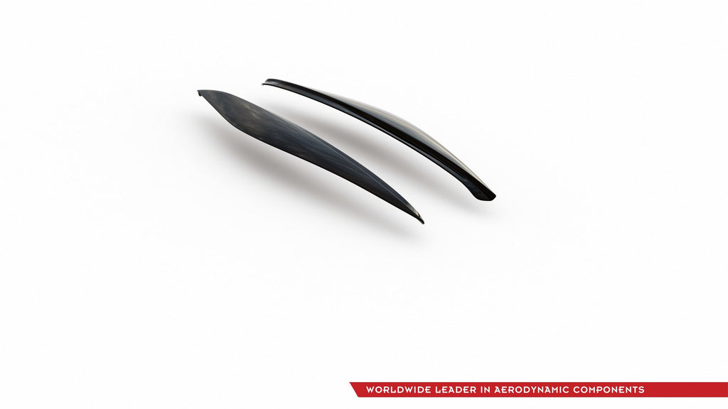 Maxton Design Scheinwerfer Blenden Böser Blick passend für Ford Fiesta Mk8 ST / ST-Line / Standard schwarz Hochglanz
