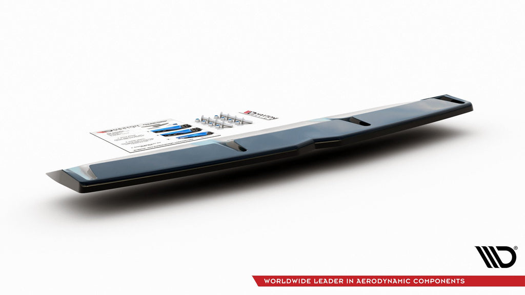 Maxton Design Mittlerer Diffusor Heck Ansatz passend für Hyundai I30 N Mk3 Fastback  schwarz Hochglanz