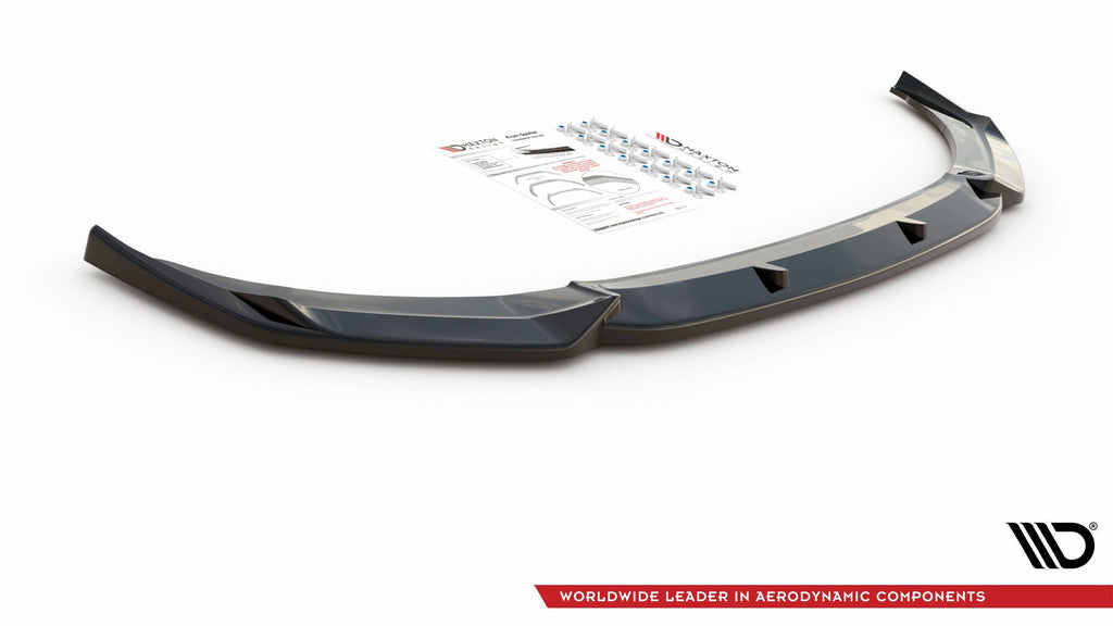 Maxton Design Front Ansatz passend für V.3 Audi A1 S-Line GB schwarz Hochglanz