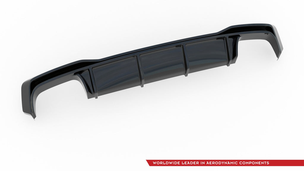 Maxton Design Diffusor Heck Ansatz passend für Audi A7 C8 S-Line schwarz Hochglanz