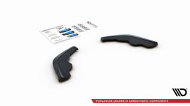 Maxton Design Heck Ansatz Flaps Diffusor passend für V.1 BMW 1er F40 M-Paket schwarz Hochglanz