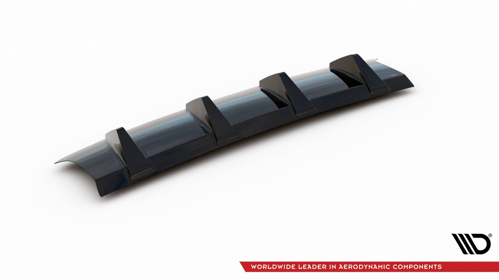 Maxton Design Diffusor Heck Ansatz passend für Audi S3 8V FL Hatchback schwarz Hochglanz