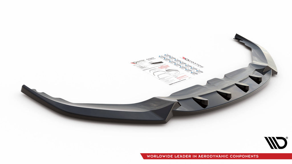 Maxton Design Front Ansatz V.3 für BMW 8 Coupe G15 / 8 Gran Coupe M Paket G16 schwarz Hochglanz