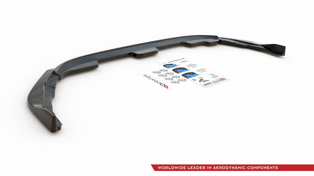 Maxton Design Mittlerer Diffusor Heck Ansatz passend für Toyota Corolla XII Hatchback schwarz Hochglanz