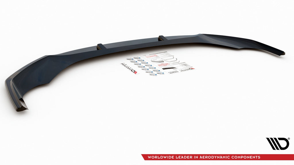 Maxton Design Front Ansatz passend für V.2 Audi A7 C8 S-Line schwarz Hochglanz