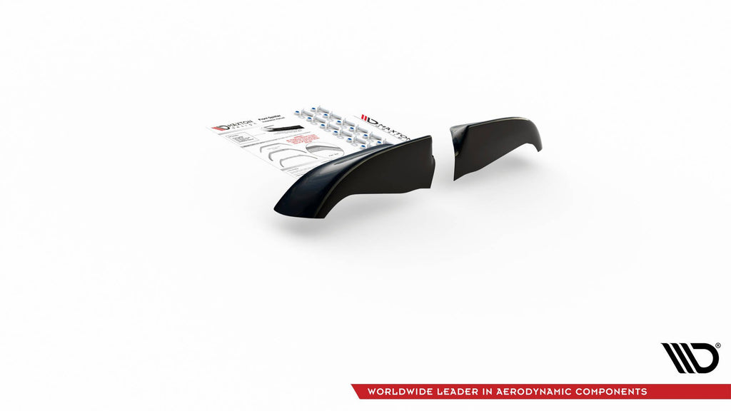 Maxton Design Front Ansatz für Seite + Front Ansatz für  BMW M5  / 5 M-Paket E39 schwarz Hochglanz