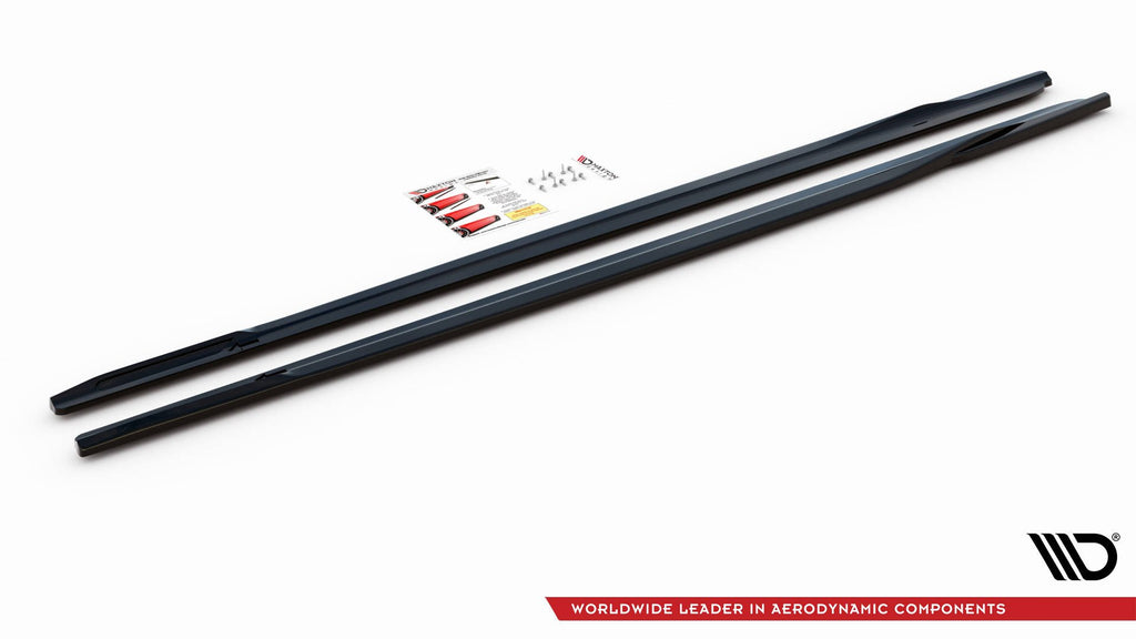 Maxton Design Seitenschweller Ansatz für BMW 6er GT G32 M-Paket schwarz Hochglanz