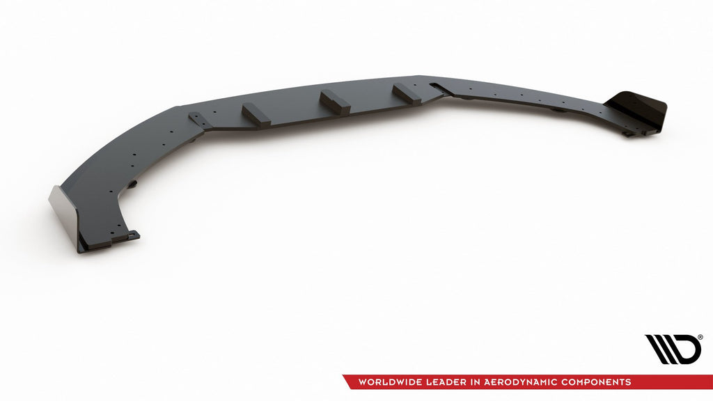 Maxton Design Robuste Racing Front Ansatz passend für + Flaps passend für Audi RS3 8V Sportback schwarz Hochglanz