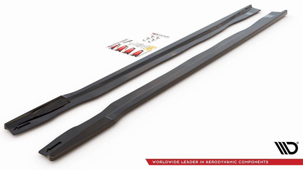 Maxton Design Seitenschweller Ansatz für BMW X7 M G07 schwarz Hochglanz