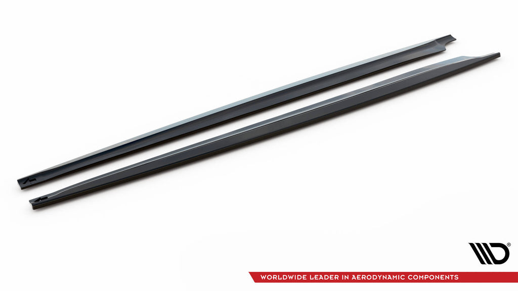 Maxton Design Seitenschweller Ansatz für BMW X6 M F86 schwarz Hochglanz