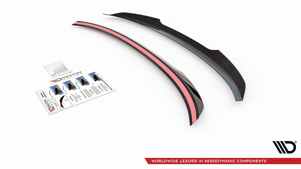 Maxton Design Spoiler CAP für BMW 3er G20 schwarz Hochglanz