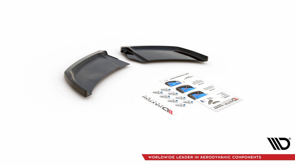 Maxton Design Heck Ansatz Flaps Diffusor passend für Audi A1 S-Line GB schwarz Hochglanz