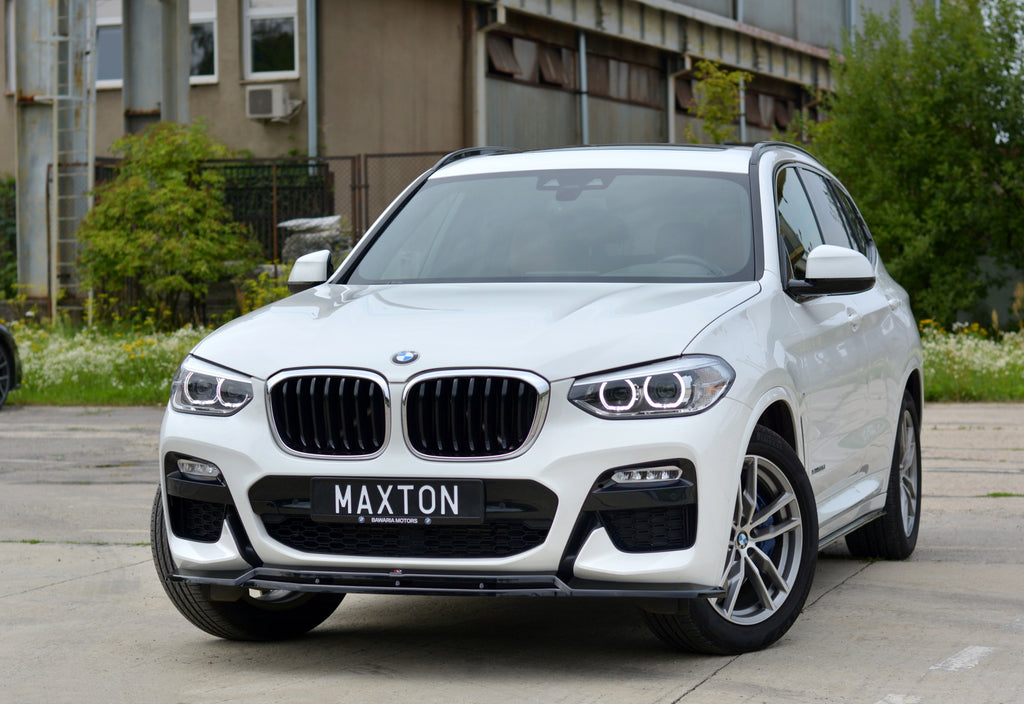Maxton Design Front Ansatz passend für V.1 BMW X3 G01 M Paket schwarz Hochglanz