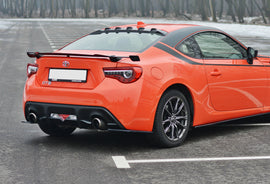 Maxton Design Heck Ansatz Flaps Diffusor passend für V.1 TOYOTA GT86 FACELIFT  schwarz Hochglanz
