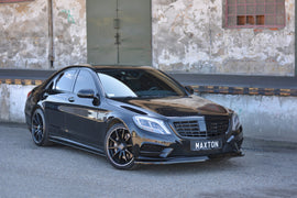 Maxton Design Front Ansatz passend für V.1 Mercedes S-KLASSE AMG-LINE W222 schwarz Hochglanz