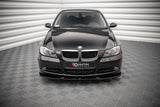 Maxton Design Front Ansatz V.1 für BMW 3er E90 schwarz Hochglanz