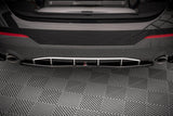Maxton Design Mittlerer Diffusor Heck Ansatz für BMW 4er M-Paket G22 schwarz Hochglanz