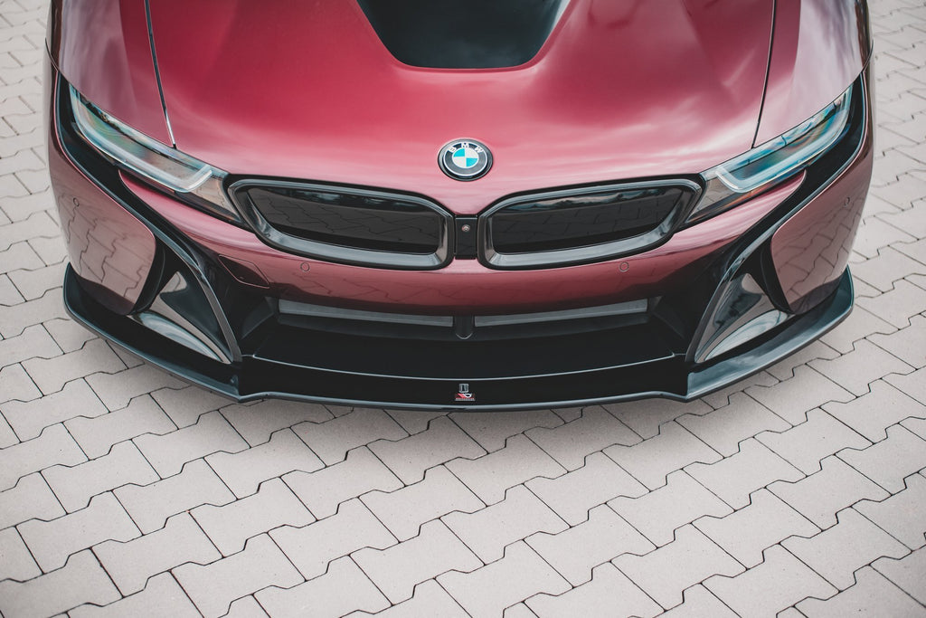 Maxton Design Front Ansatz passend für BMW i8 schwarz Hochglanz