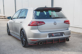 Maxton Design Robuste Racing Heckschürze passend für V.1 VW Golf 7 GTI