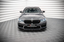 Maxton Design Front Ansatz V.1 für BMW M5 F90 Facelift schwarz Hochglanz